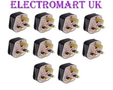 10 X UK 13A AMP 3 PIN MAINS