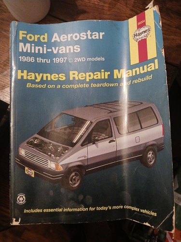 Ford aerostar mini vans repair - aerostar, mini-vans