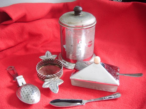 Vintage tea caddy - , set