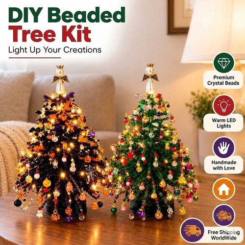Beaded christmas tree - christmas, kit