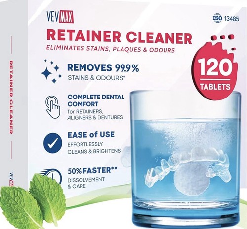 Retainer cleaner tablets - cleaner,