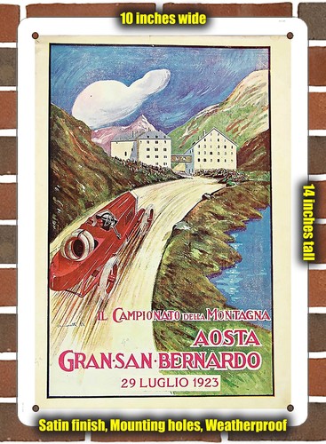 Metal sign 1923 aosta - -,