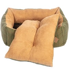 DANISH DESIGN TWEED SNUGGLE BED 18" 23" 28" 34" : Dog Nesting Suede Pet Cushion