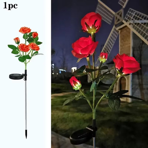 Solar powered led rose - solar,