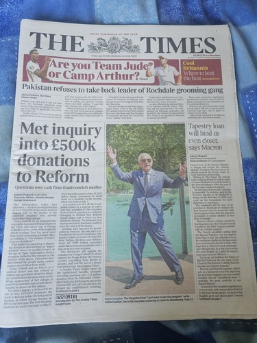 The times newspaper from - the,