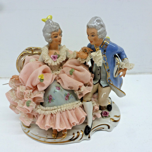 Vintage dresden lace ornament - vintage,
