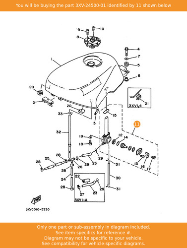 Yamaha fuel cock - assy, 1