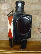 Vintage German 1920s Paraffin Railway Lamp