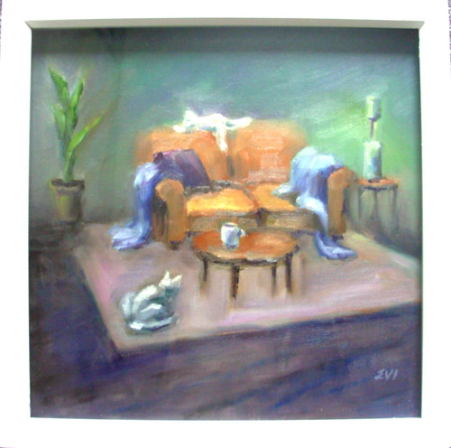 Cosy room framed - cosy, original