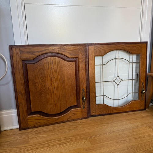 Vintage solid oak cabinet - vintage,