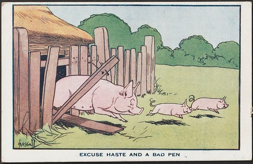 John hassall comic pig - john,