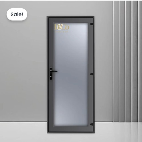Upvc single door glass grey - door,