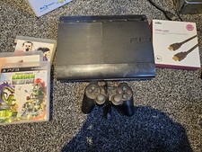 Sony Playstation 3 Super Slim 12Gb Cech 4003A Console 3 Games Controller Leads