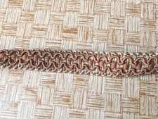 4m gold copper Vintage Upholstery Gimp Braid  Trim furniture upcycle lampshades