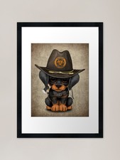 Cute Doberman Puppy Zombie