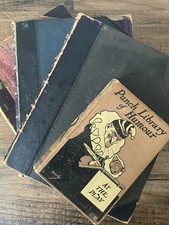 Antique/Vintage Punch Magazine Book Bundle 1886 1896 1920 & Punch Library Humour