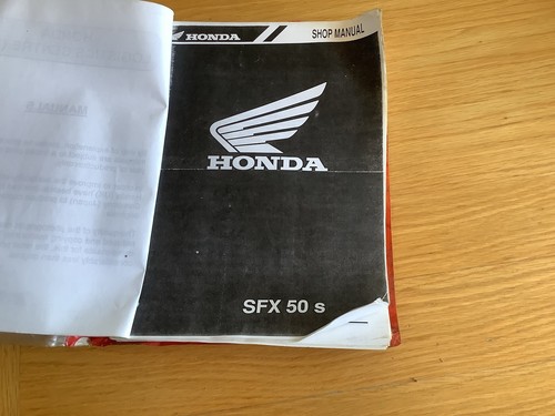 Honda sfx50 scooter - honda, manual