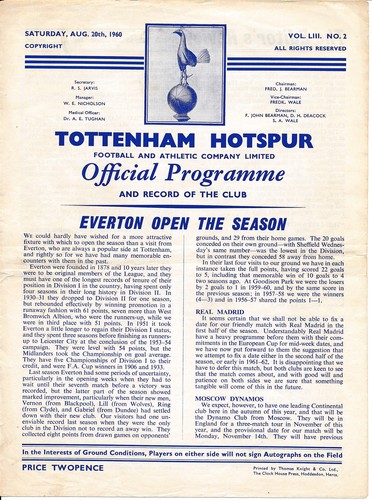 Tottenham everton 1960 - everton, 1960/1961