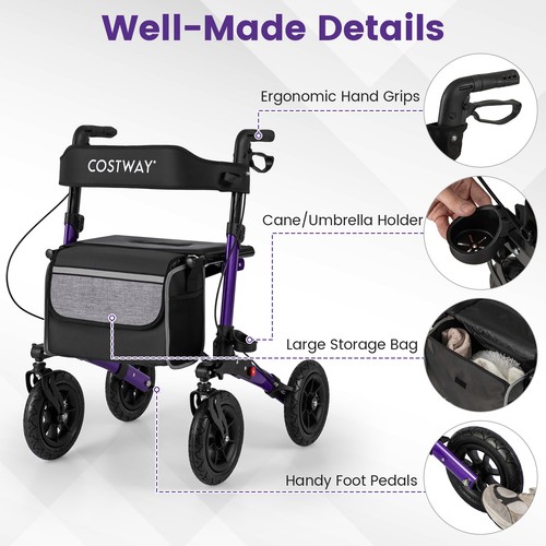 Folding rollator walker - rollator,