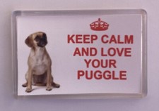 Puggle Dog Fridge Magnet Keep