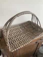 Vintage Trug Basket Wicker