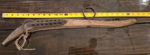 Horse hames single iron wood - iron, &