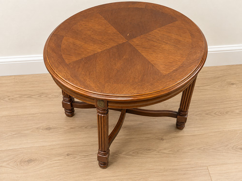 Vintage round mahogany - vintage, side