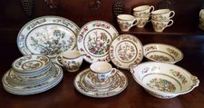 Vintage Johnson Bros INDIAN TREE pattern tea and dinnerware