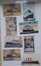 8 R.M.S. Olympic Postcards