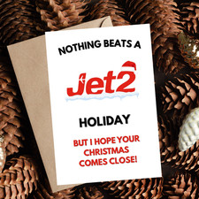 Jet2 Christmas Card, Funny