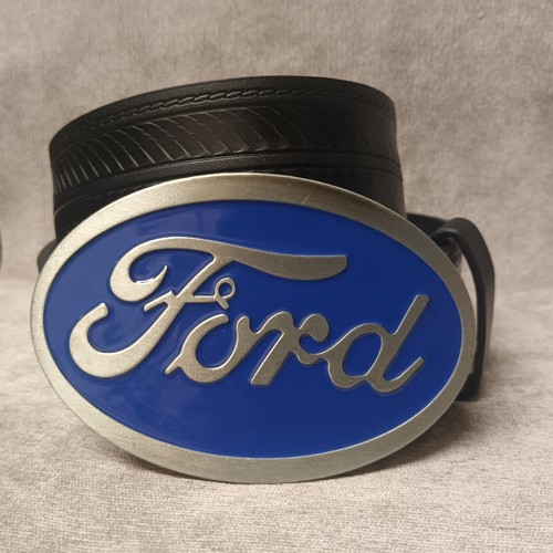 Ford logo oval belt buckle - ford,