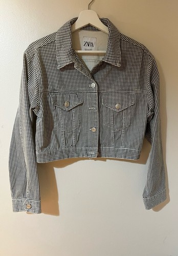 Zara cropped dogtooth - , pattern