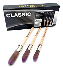 3 Piece Arroworthy Classic Oval Round Chisel Sash Paint Brush Box Set 16, 19, 22