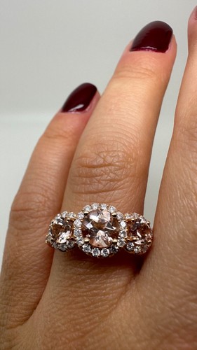 18ct rose gold trilogy - rose,