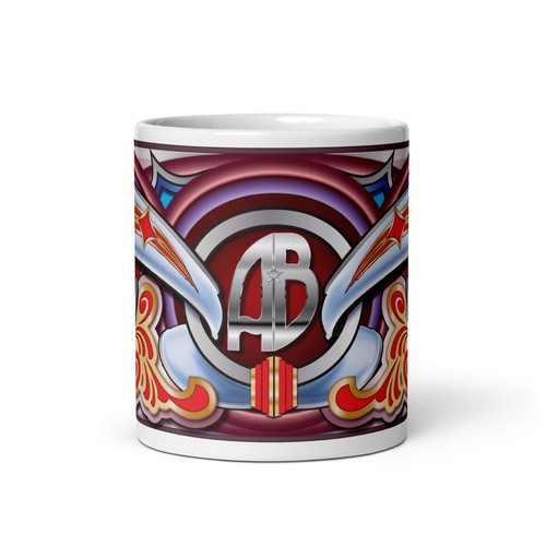 Monogram mug fairground art - monogram,