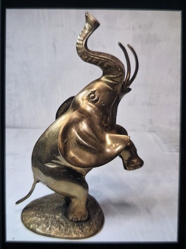 Large vintage brass - large, elephant