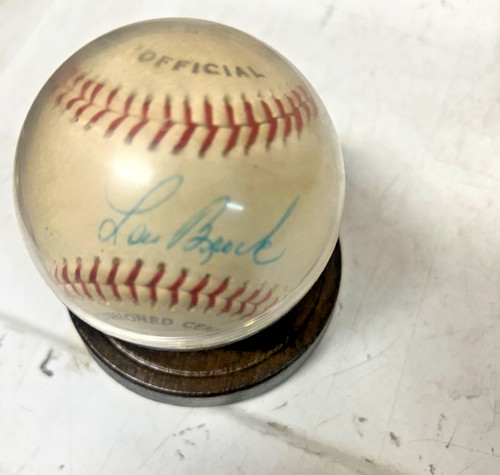 Lou brock signed - brock, baseball
