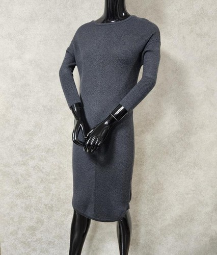 Women jigsaw dress grey - grey, wool