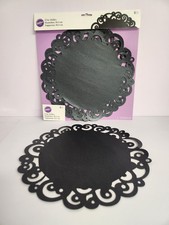 Wilton 12" Black Doilies –