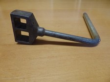 VINTAGE HEAVY DUTY WINDLASS DOUBLE HEAD CANAL BOAT LOCK KEY FT1095 #550