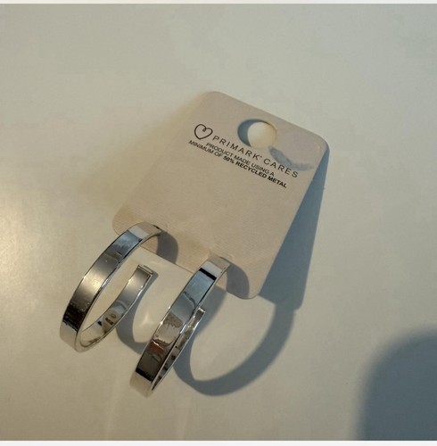 Silver hoop earrings - silver,