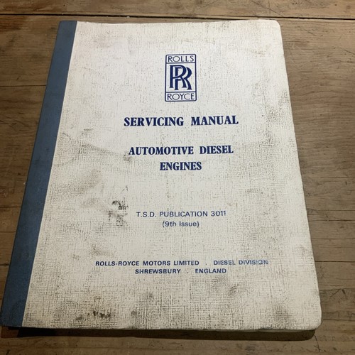 Rolls royce servicing manual - servicing,
