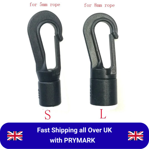 Shock cord end buckle - end, for