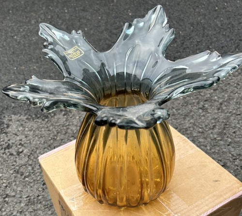 Amber stretch glass - amber,