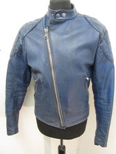 VINTAGE 70'S BLUE LEATHER