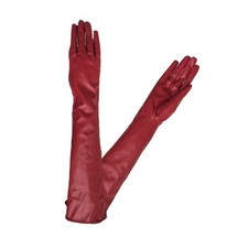 1 Pair Long Elbow Gloves Patent Leather Gloves Dance Performance Gloves Elegant
