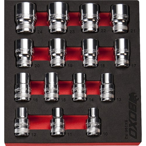 Drive shallow socket set - 1/2",