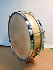 VINTAGE 1950'S/60'S BEVERLEY NEW STANDARD "SNAPPER" SNARE DRUM 14" X 4"