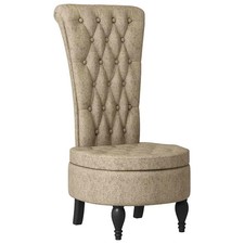 Slipper Chair Faux Suede