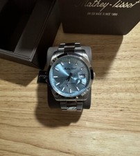 Limited Edition Mathey-Tissot Blue Sunray Dial H451BU 40mm Watch